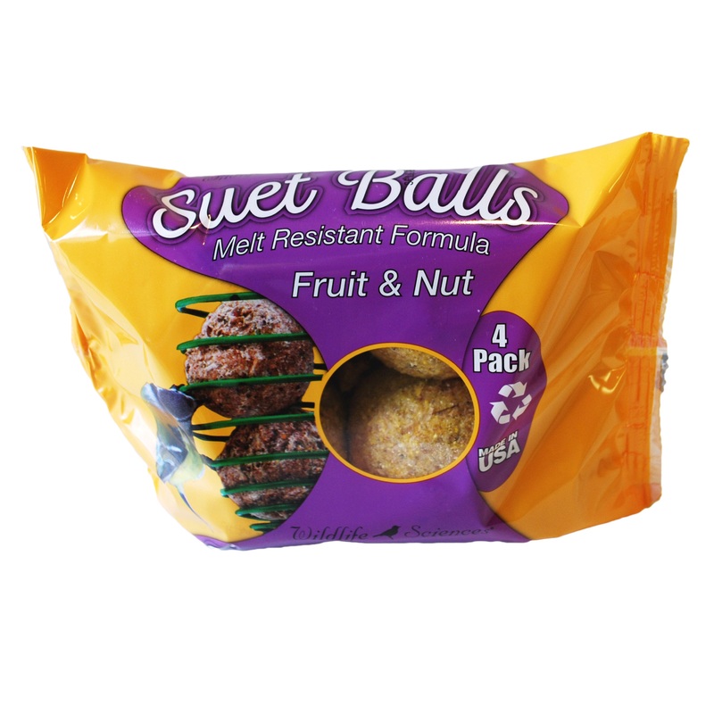 Wildlife Sciences Fruit & Nut Suet Balls 4pk