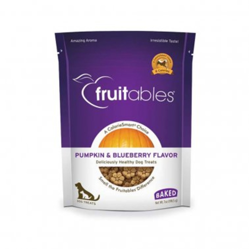 Fruitables Pumpkin & Blueberry Crunchy Dog Treats 7 Oz