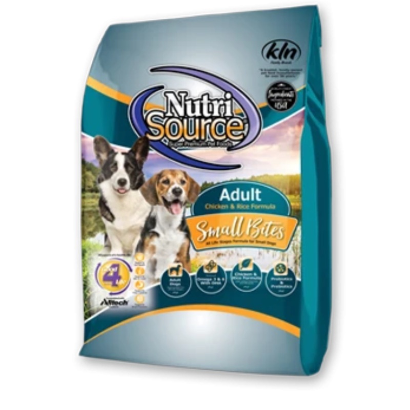 NutriSource Small Bites Chicken & Rice Recipe Dry Dog Food
