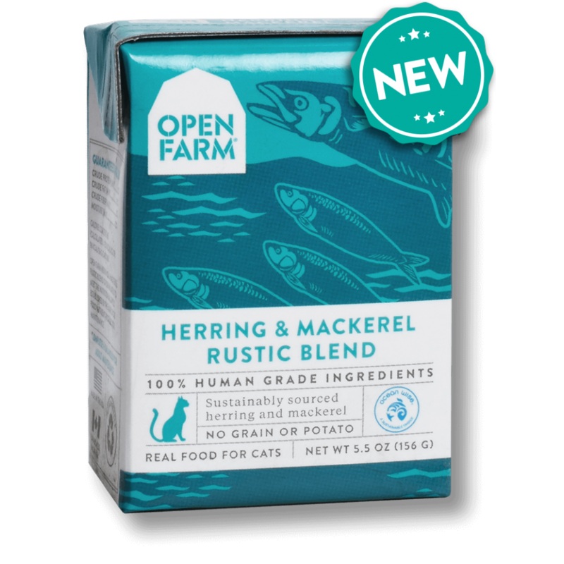 Open Farm Grain Free Herring & Mackerel Recipe Rustic Blend Wet Cat Food