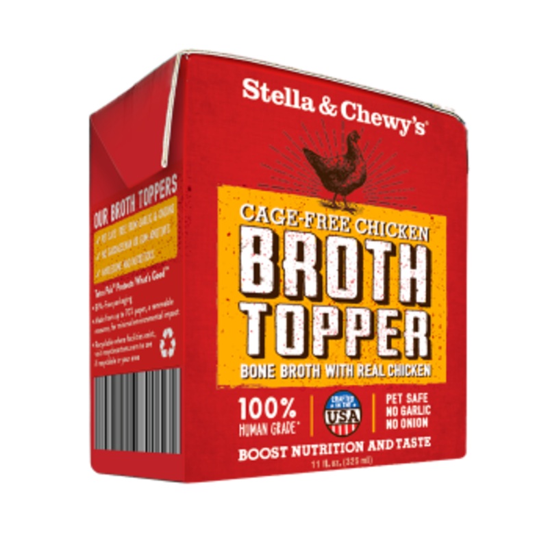 Stella & Chewy’s Cage-Free Chicken Broth Topper for Dogs, 11-oz