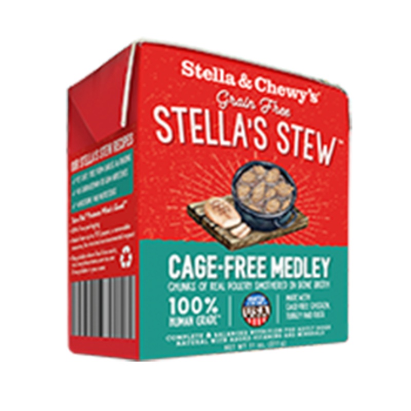 Stella & Chewy’s Cage-Free Medley Wet Food Stew for Dogs, 11-oz