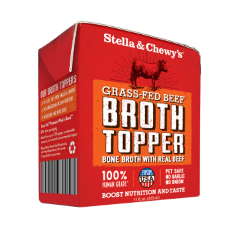 Stella & Chewy’s Grass Fed Beef Beef Broth Topper for Dogs, 11-oz