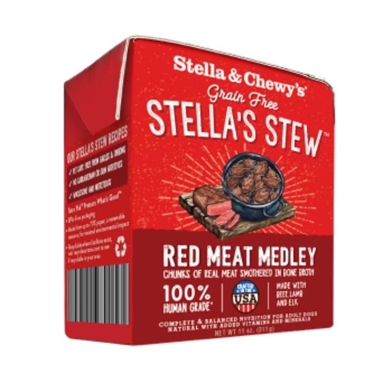 Stella & Chewy’s Red Meat Medley Wet Food Stew for Dogs, 11-oz
