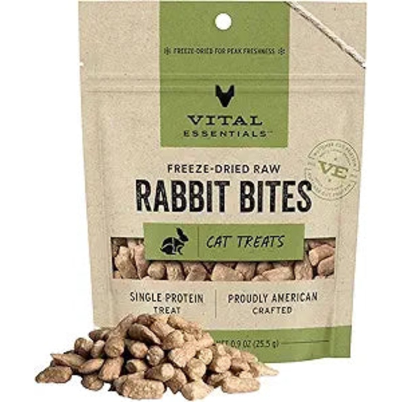 Vital Essentials Cat Freeze Dried Rabbit Bites Treats