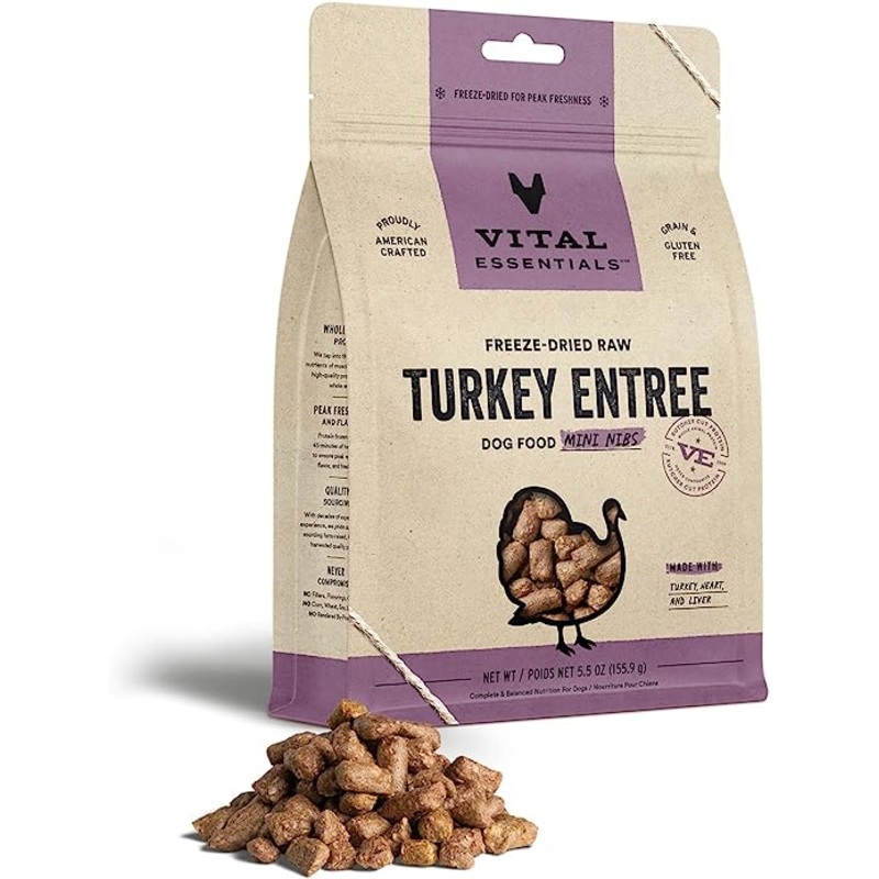 Vital Essentials – Freeze Dried Turkey Nibs Entree