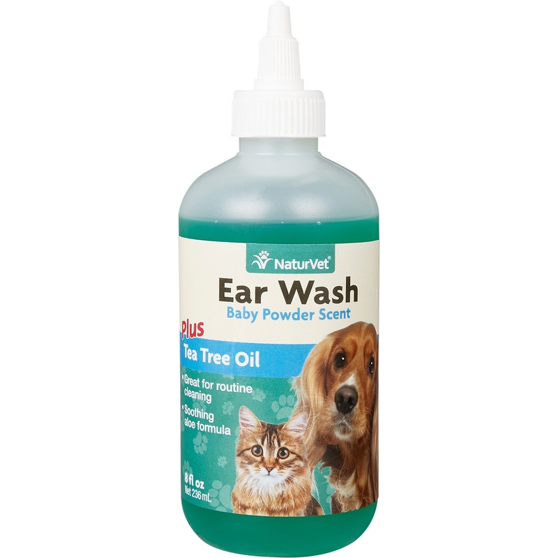 NaturVet Aloe & Baby Powder Scent Dog & Cat Ear Wash