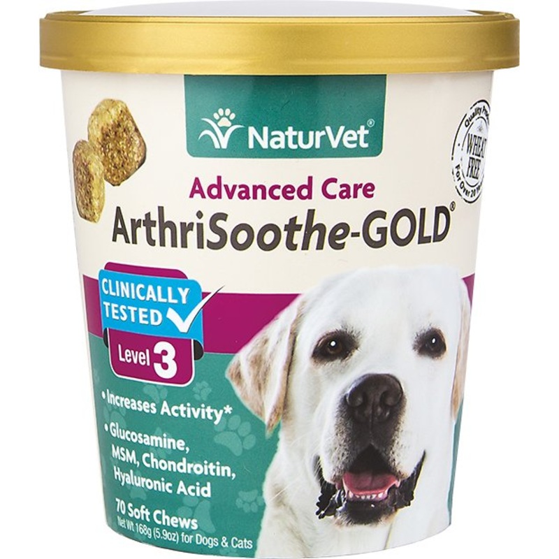 NaturVet ArthriSoothe Gold Level 3 Dog & Cat Soft Chews
