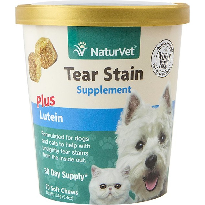 NaturVet Tear Stain Plus Lutien Supplement