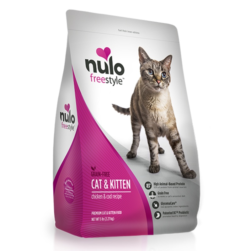 Nulo FreeStyle Cat and Kitten Grain Free Chicken and Cod Recipe Dry Cat Food