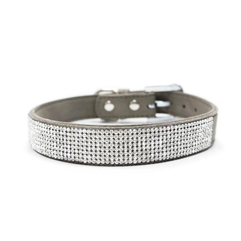 VIP Bling Dog Collar by Dogo – Gray