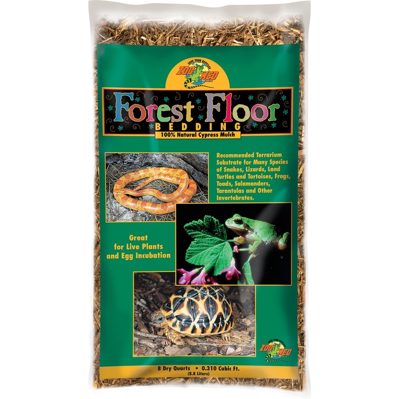 Zoo Med Forest Floor Natural Cypress Mulch Reptile Bedding 8qt