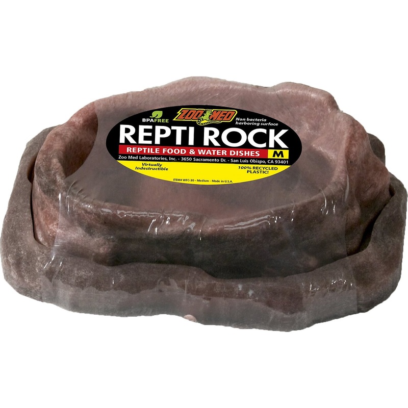Zoo Med Repti Rock Reptile Rock Food & Water Dishes