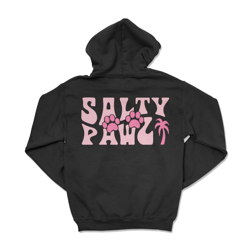 Salty  Black/Pink (Adult Hoodie)