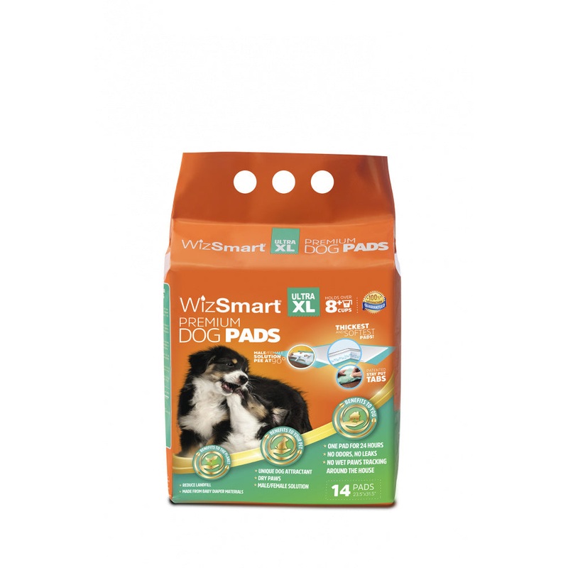 WizSmart Ultra XL All Day Dry Premium Dog Pads