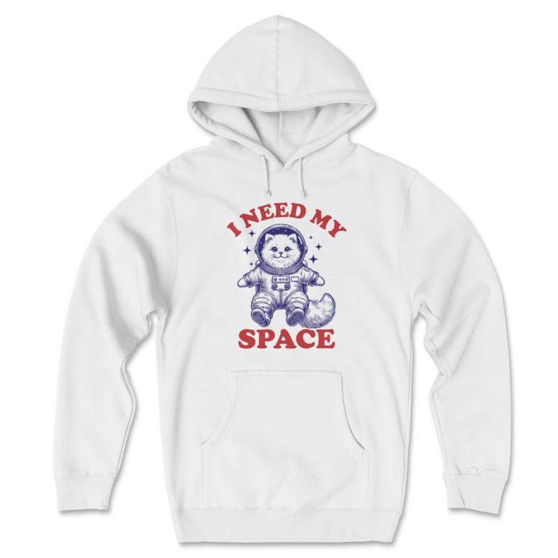 I Need My Space – Front Print (Adult Hoodie)