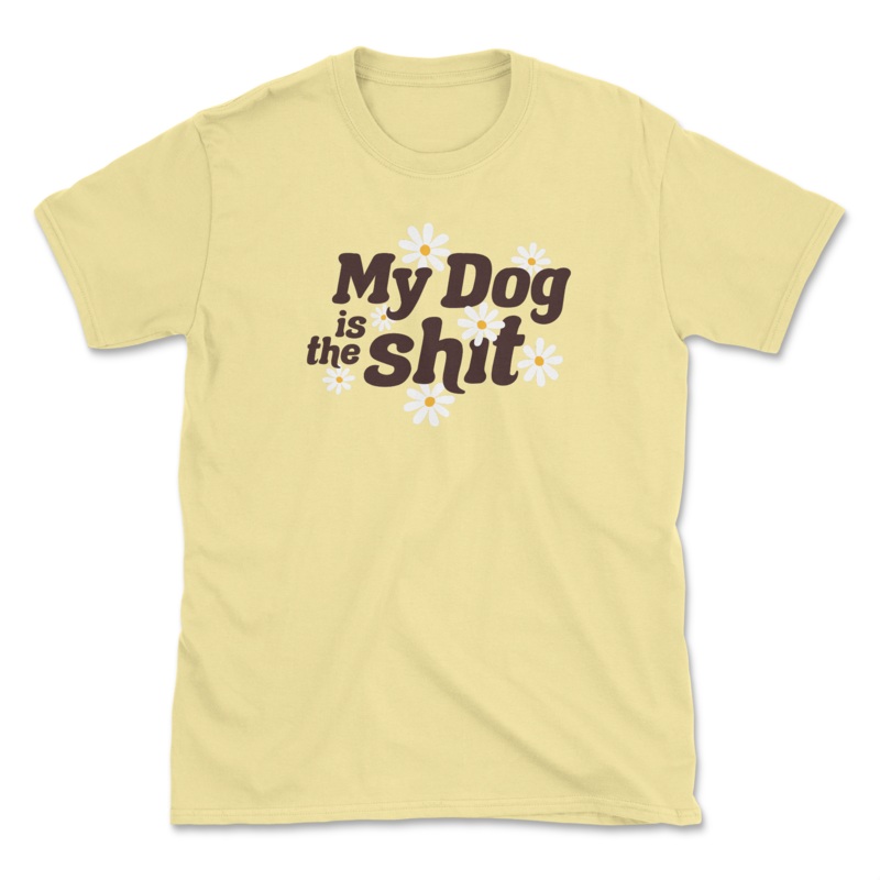 My Dog (Front Print) (Adult Short Sleeve T-Shirt)