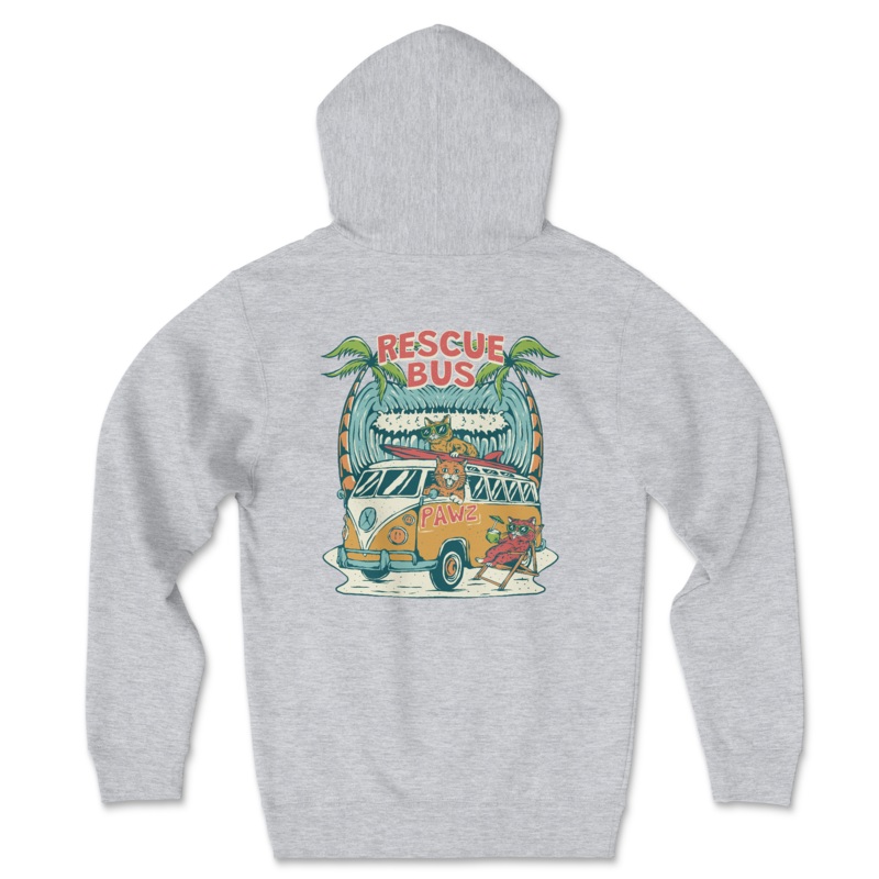 Rescue Bus – Cats (Adult Hoodie)