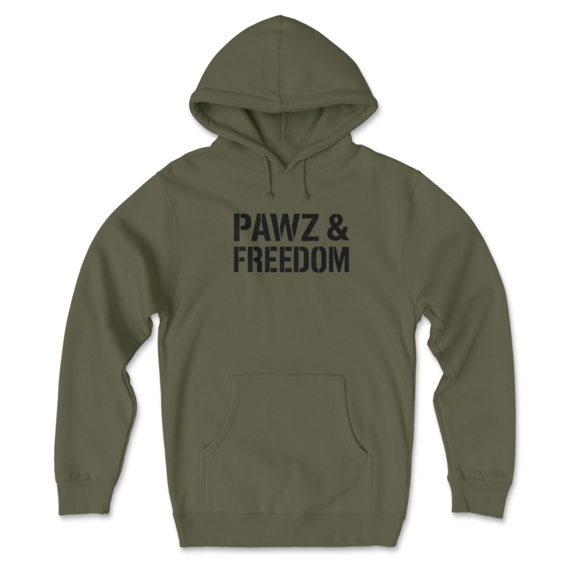& Freedom (Front Print) (Adult Hoodie)