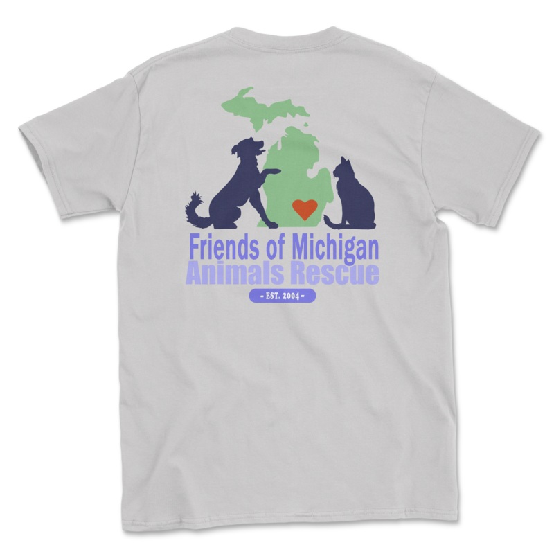 Logo – Ice Grey (Adult Short Sleeve T-Shirt)