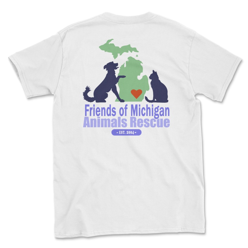 Logo – White (Adult Short Sleeve T-Shirt)