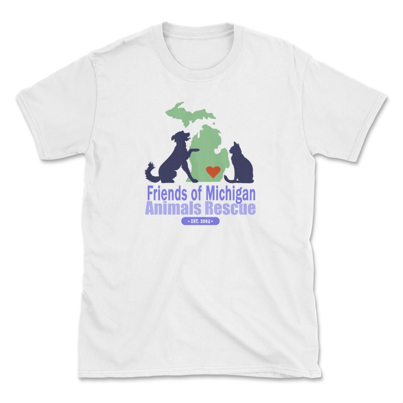 Logo – White (Front Print) (Adult Short Sleeve T-Shirt)