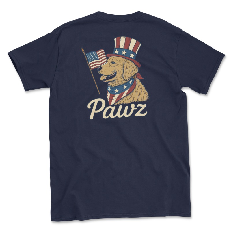 Patriotic Pup (Adult Short Sleeve T-Shirt)