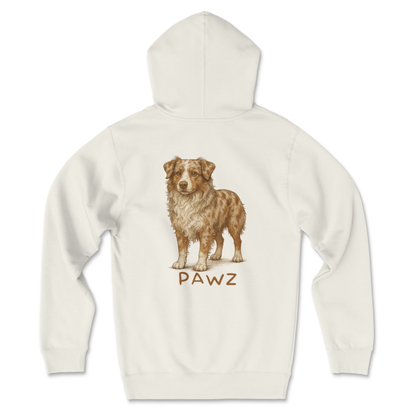 Red Merle Aussie (Adult Hoodie)