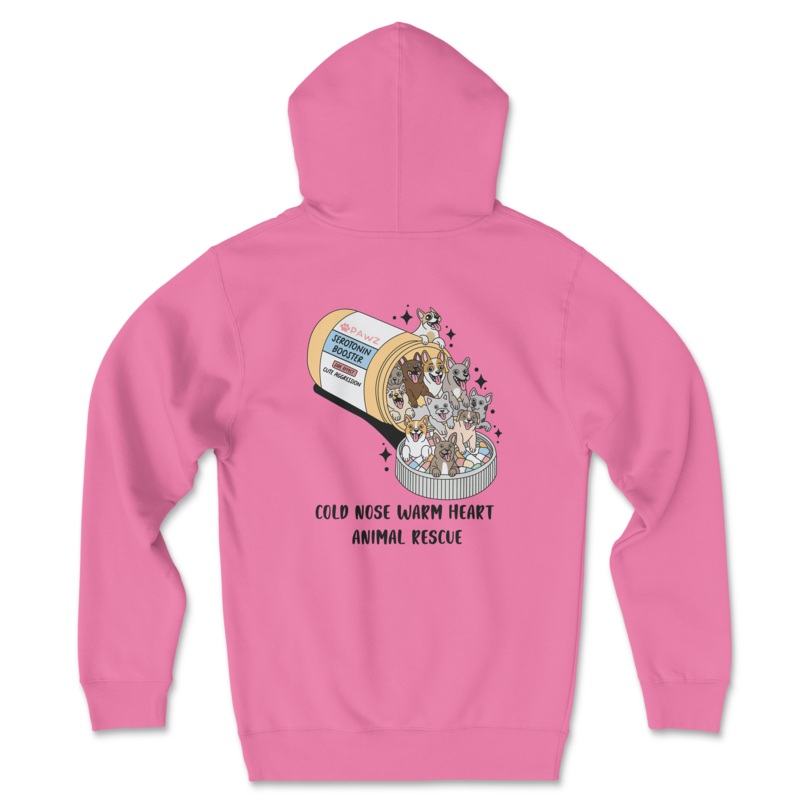 Serotonin  (Cold Nose Warm Heart) (Adult Hoodie)