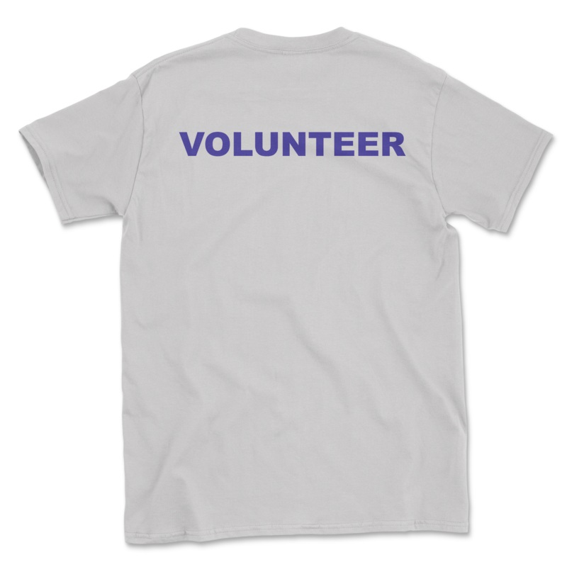 Volunteer Shirt – Ice Grey (Cold Nose Warm Heart) (Adult Short Sleeve T-Shirt)