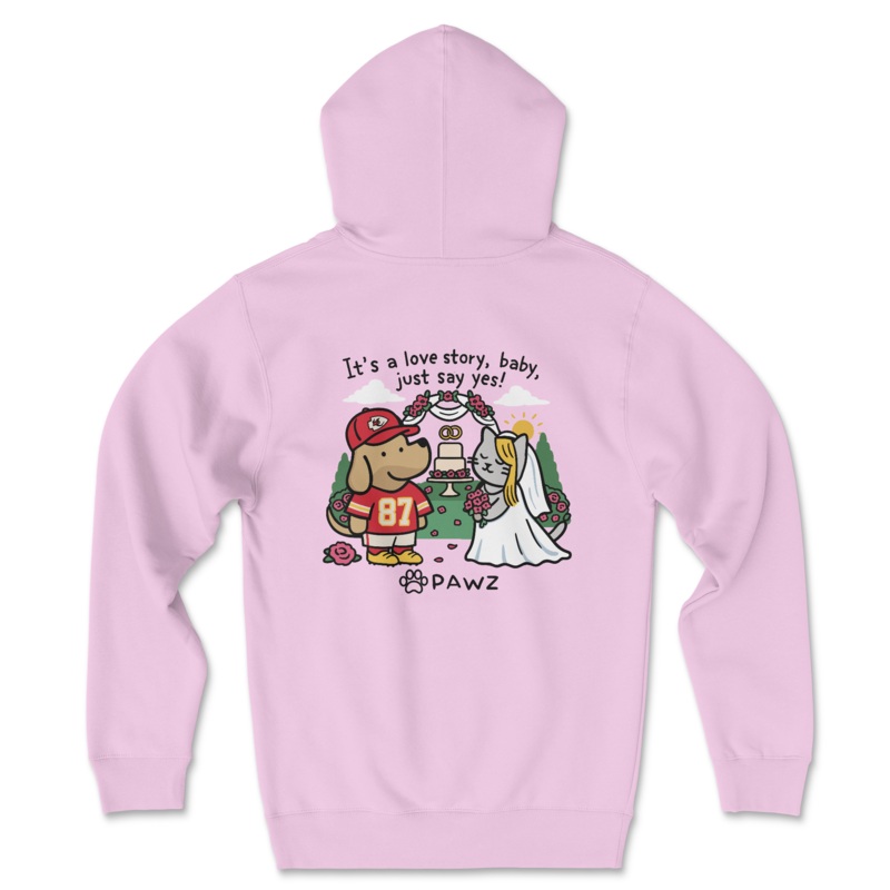 Love Story – Light Pink (Adult Hoodie)
