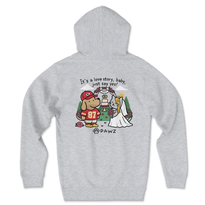 Love Story – Sports Grey (Adult Hoodie)