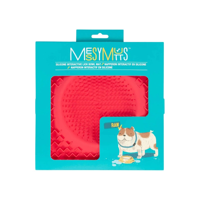 Messy Mutts Therapeutic Lick Bowl Feeder Mat for Dogs