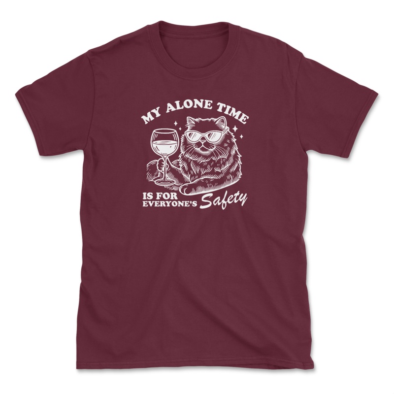 My Alone Time (Front Print) (Adult Short Sleeve T-Shirt)