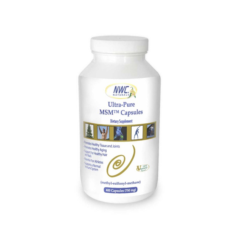 NWC Naturals Ultra-Pure MSM|750 mg Capsules|Powder|300 count|1 lb