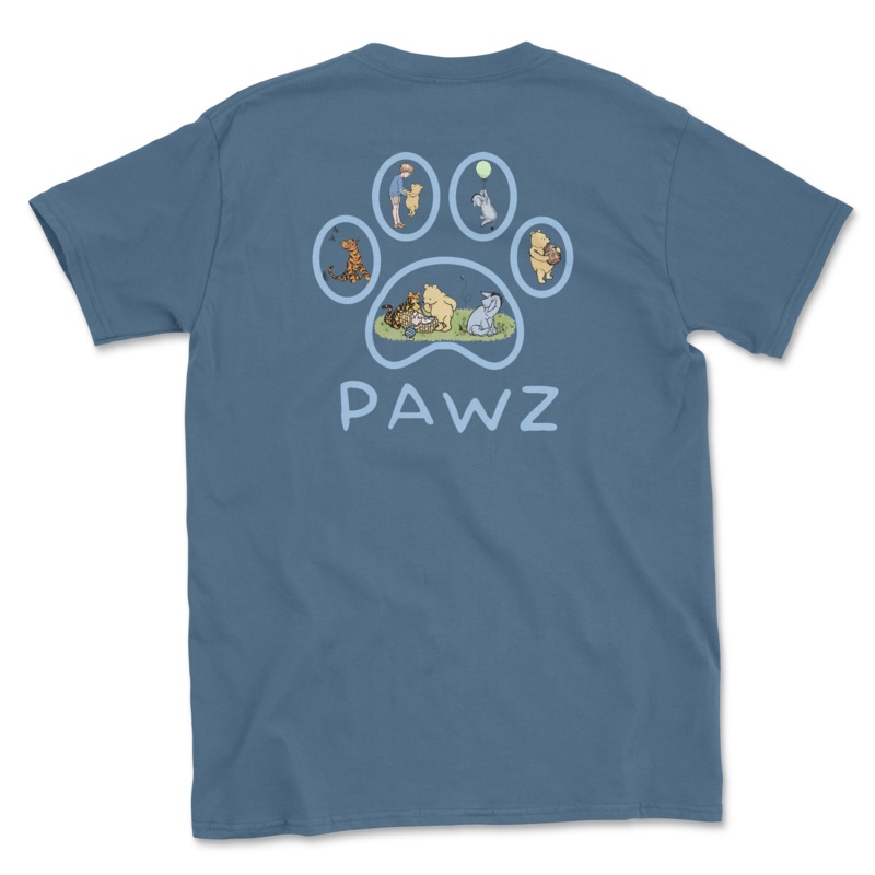 Pooh Paw – Indigo (Adult Short Sleeve T-Shirt) Limited Edition