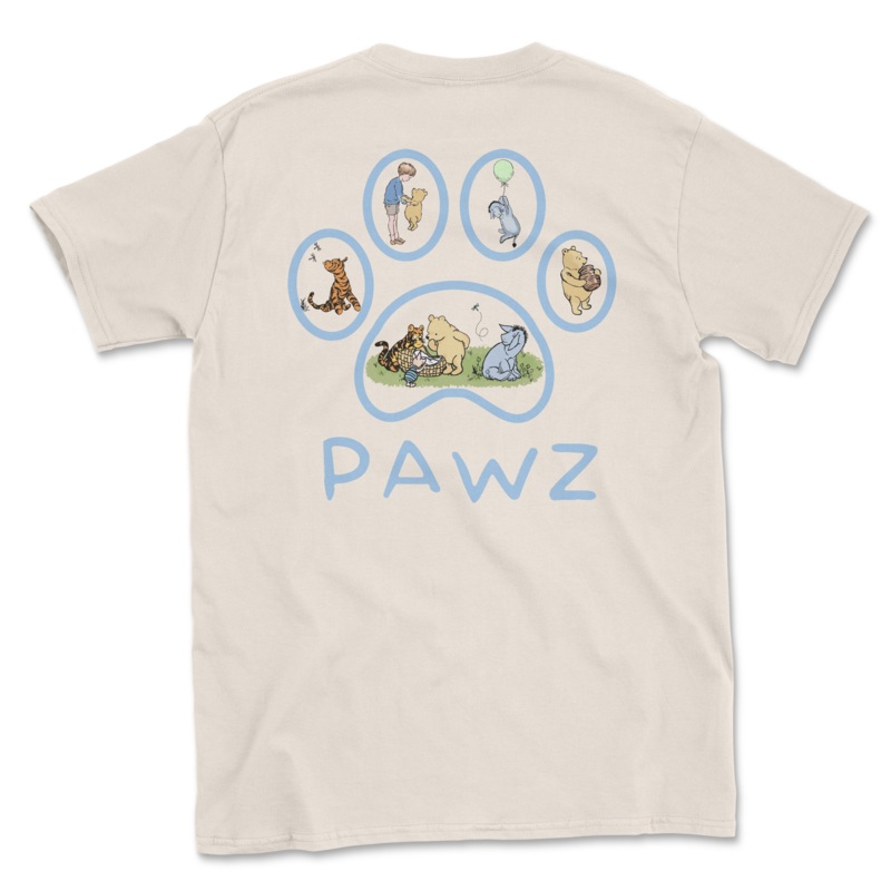 Pooh Paw – Natural (Adult Short Sleeve T-Shirt) Limited Edition