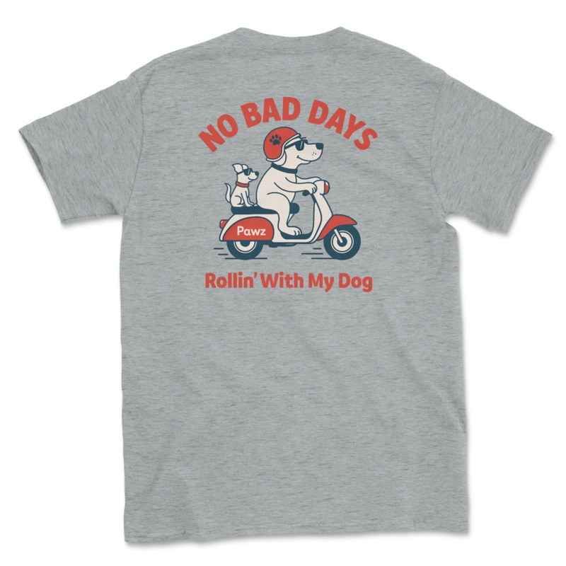 Rollin’ With My Dog (Adult Short Sleeve T-Shirt)