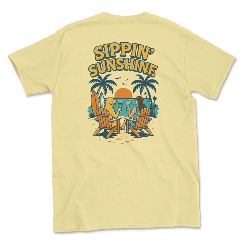 Sippin’ Sunshine (Adult Short Sleeve T-Shirt)