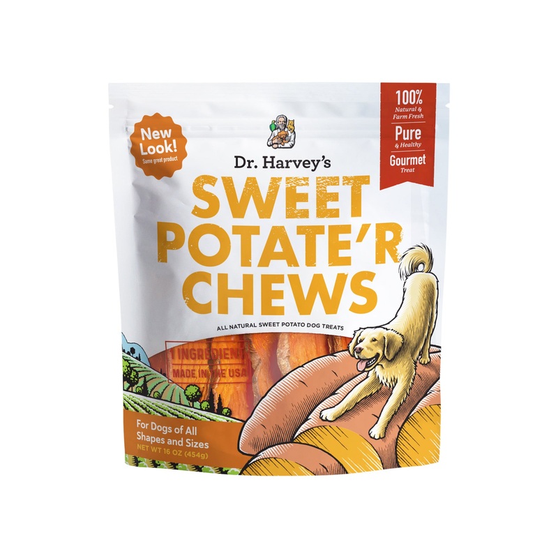 Dr. Harvey’s Sweet Potate’r Chews Dehydrated Sweet Potato Dog Treats
