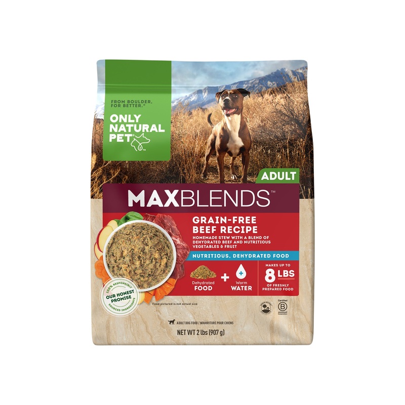 MaxBlends Grain-Free Beef Recipe Dehydrated Dog Food
