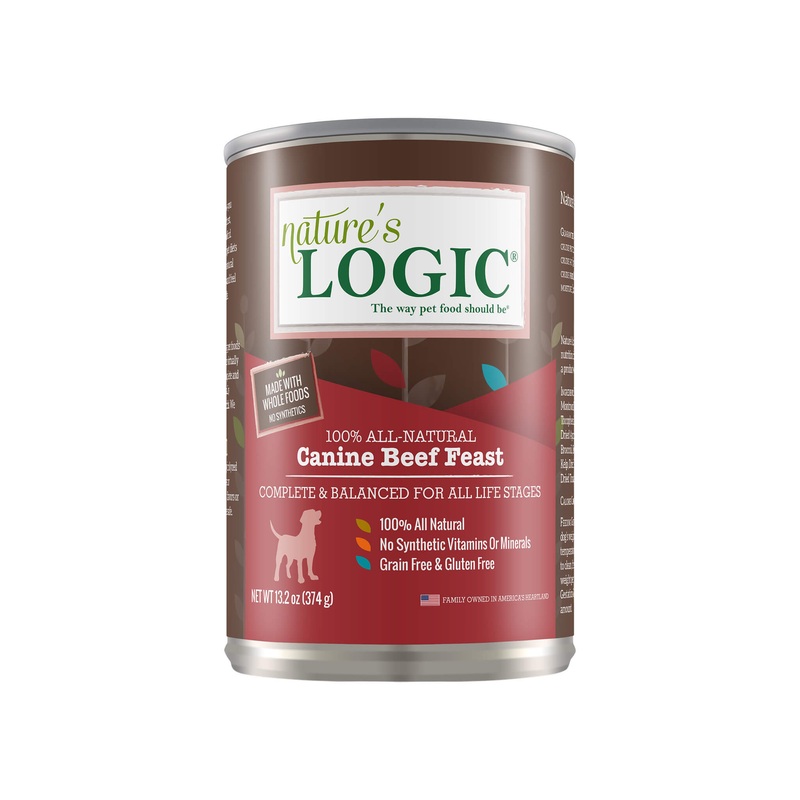 Nature’s Logic Canine Beef Feast 13.2 oz Canned Wet Food for Dogs