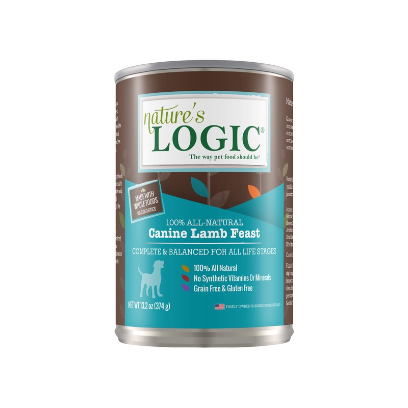 Nature’s Logic Canine Lamb Feast 13.2 oz Canned Wet Food for Dogs