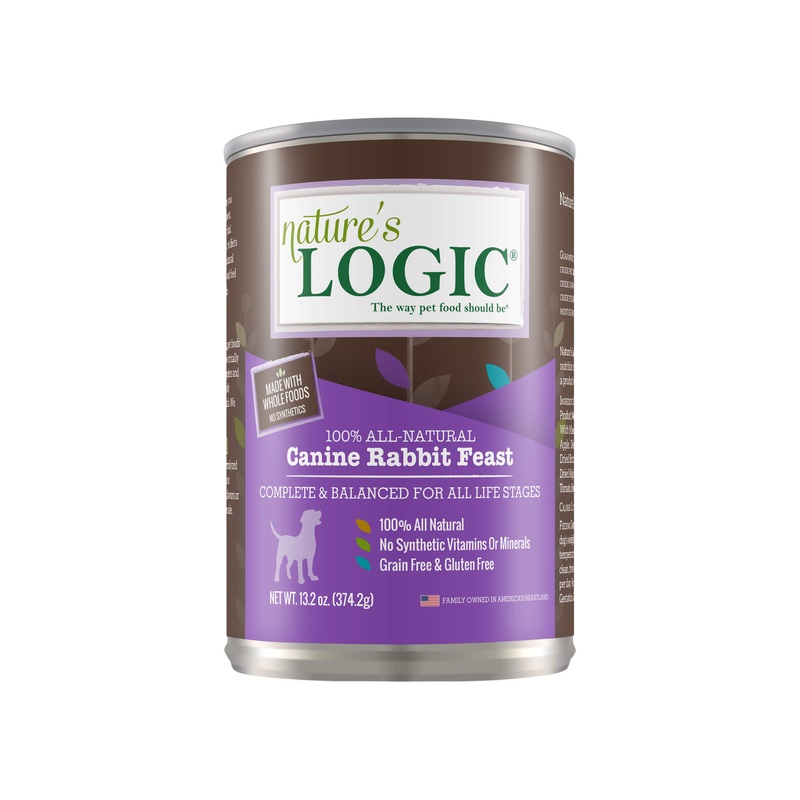 Nature’s Logic Canine Rabbit Feast 13.2 oz Canned Wet Food for Dogs