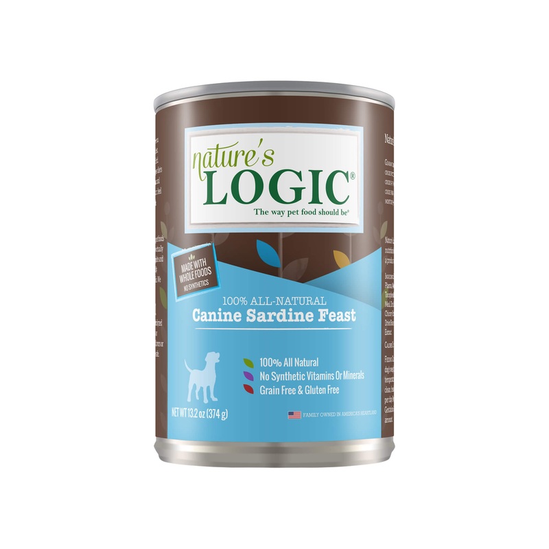 Nature’s Logic Canine Sardine Feast 13.2 oz Canned Wet Food for Dogs