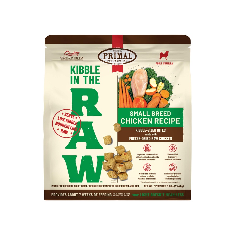 Primal Freeze-Dried Kibble in the Raw Small Breed Dog Food
