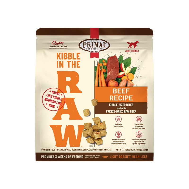 Primal Kibble in the Raw Freeze-Dried Dog Food