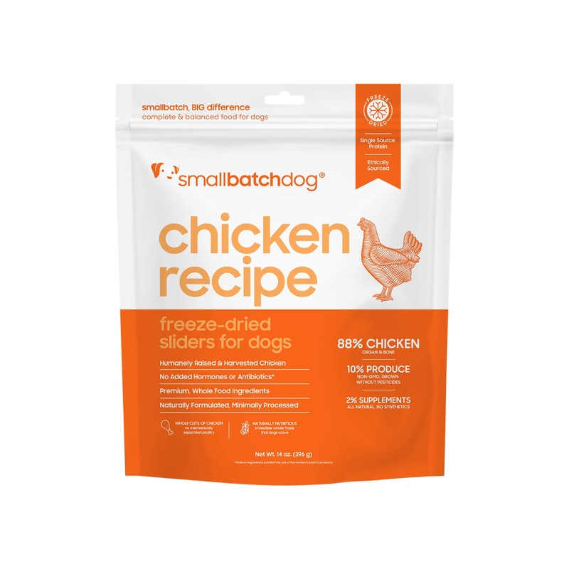 SmallBatch Sliders Freeze Dried Raw Dog Food