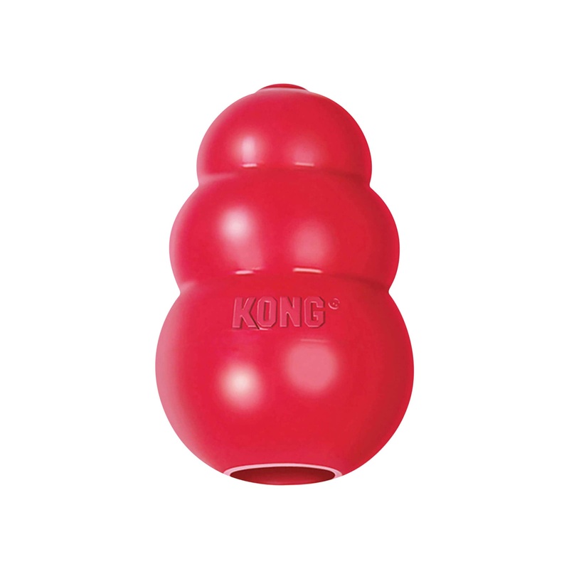 KONG Classic Natural Rubber Treat Stuffer Dog Chew Toy