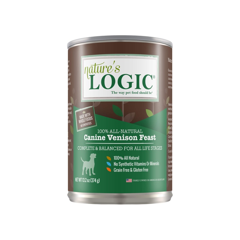 Nature’s Logic Canine Venison Feast 13.2 oz Canned Wet Food for Dogs